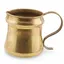 Cana vintage din alama cu maner lateral, 12cm