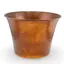 Galeata vintage din cupru ciocanit manual, 20,5cm