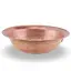 Bol vintage mare din cupru ciocanit manual, 18cm