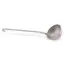 Polonic rotund vintage din aluminiu cu maner lung, 32cm