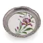 Suport pahar vintage din metal cu insertie decor floare mov, 9,5cm
