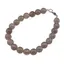 Bratara Agat gri sfere fatetate 8mm