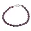 Bratara Rubin cuburi fatetate 4mm si Safir sfere fatetate 3mm