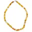 Colier Agat galben discuri fatetate 8mm si discuri fatetate 4mm