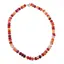 Colier Agat portocaliu discuri fatetate 8mm si discuri fatetate 4mm