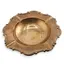 Bol vintage din alama cu margine decorata, 19,5cm