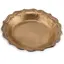 Bol vintage din alama cu margine dubla ornamentala, 25cm