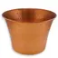 Galeata vintage din cupru ciocanit manual, 18cm