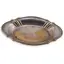 Tava vintage din metal argintiu cu margine decorata, 28cm