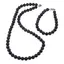 Set colier si bratara Agat negru spider sfere 8mm