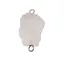 Pandantiv Cristal de stanca brut cu doua anouri, 30mm
