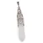 Pandantiv Cristal de stanca si montura din metal, 8cm
