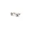 Cercei cu surub din Argint 925 si zircon alb, 4-5mm