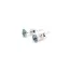 Cercei cu surub din Argint 925 si zircon albastru deschis, 4-5mm