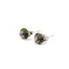 Cercei cu surub din Argint 925 si zircon galben, 6mm