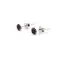Cercei cu surub din Argint 925 si zircon rosu inchis, 4-5mm