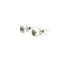 Cercei cu surub din Argint 925 si zircon verde deschis, 4-5mm