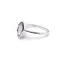 Inel din argint 925 subtire cu Ametist, marimea 52 - montura oval ascutit