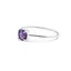 Inel din argint 925 subtire cu Ametist, marimea 59 - montura tip prong