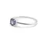 Inel din argint 925 subtire cu Iolith, marimea 59 - montura tip prong