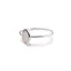 Inel din argint 925 subtire cu Opal de foc, marimea 52 - montura oval ascutit