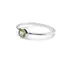Inel din argint 925 subtire cu Peridot incrustat, marimea 54 - montura rotunda