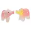 Figurina slefuita din Onix de Pakistan colorat, elefant - 5,5cm