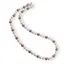 Colier Perle de Mallorca albe, crem si maro, sfere 6mm