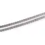 Lant argint 925 rodiat, model impletit - 45cm