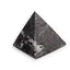 Piramida slefuita din Marmura black zebra - 5cm