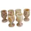 Set 6 pahare din Onix de Pakistan - 4x7cm