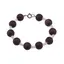 Bratara Agat druzy electroplacat mov sfere 10mm si Piatra Lunii sfere 3mm