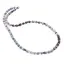 Colier Opal albastru si Opal dendritic rondele 5-6mm si sfere 3-4mm cu Hematit auriu 6mm