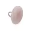 Inel reglabil Cuart roz oval, 40mm