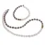 Set colier si bratara Piatra lunii gri si Piatra Lunii alba rondele 5-6mm si sfere 3mm cu Hematit auriu 6mm