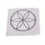 Abtibild sticker Feng Shui cu Floarea vietii - alb, 5,5cm