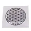 Abtibild sticker Feng Shui cu Floarea vietii, Simbolul vietii - alb, 5,5cm
