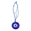 Amuleta Feng Shui rotunda cu ochi protector din sticla, 3cm