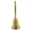 Clopotel vintage din alama cu maner lung, 17cm