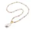 Colier Perle de Mallorca multicolore 6mm cu pandantiv