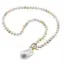 Colier Perle de Mallorca multicolore pastelate 6mm cu pandantiv