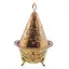 Decoratiune vintage arzator de tamaie din alama conic, 21cm