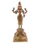 Decoratiune vintage din alama cu zeita Lakshmi - 25,5cm