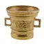 Decoratiune vintage din alama galeata cu doua manere, 10cm