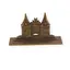 Decoratiune vintage din bronz portiile Holstentor Lubeck - 7,5cm