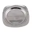 Farfurie metalica decorativa vintage patrata cu colturi rotunjite - 9,5cm