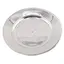 Farfurie metalica decorativa vintage rotunda cu margine rasucita - 12,5cm