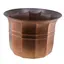 Ghiveci decorativ vintage din cupru fasonat - 14,5cm