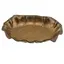 Platou vintage din alama cu margini ondulate, 29cm