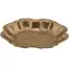 Platou vintage din bronz lucrat manual, forma neregulata - 32cm